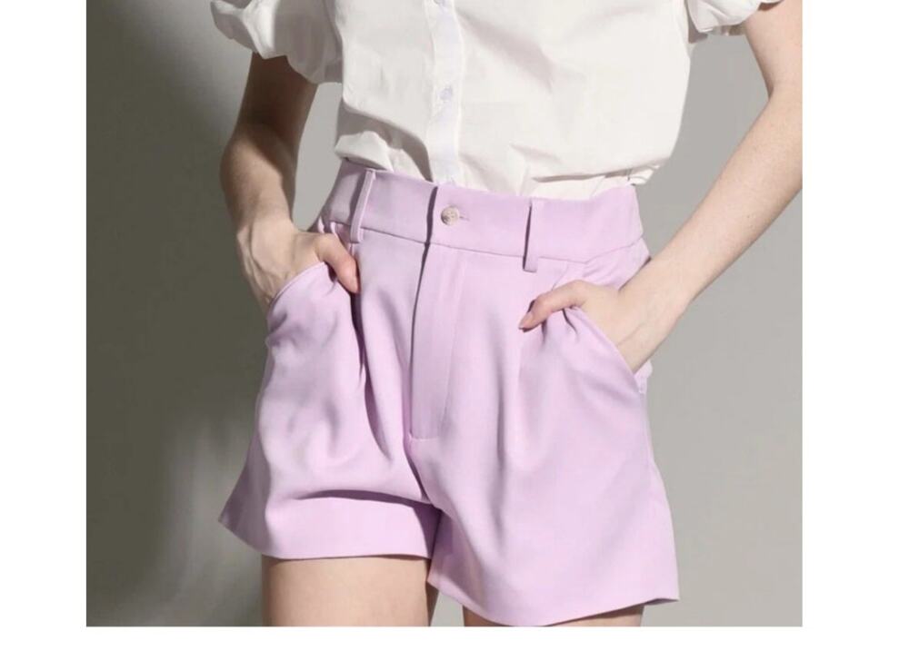 Walter Baker Jasmine Lavender Purple Pleated Shorts Size XS 158